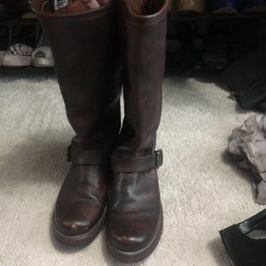Frye Veronic slouch boots size 7 in cognac.